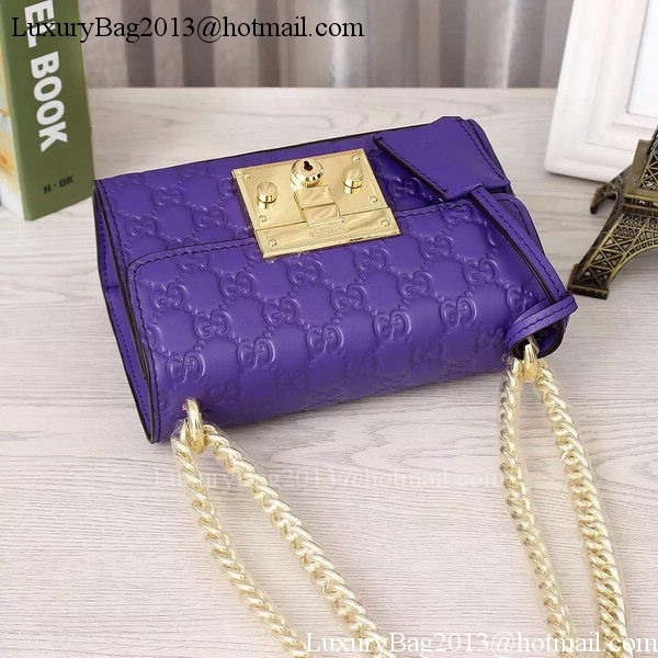 Gucci Padlock Gucci Signature Shoulder Bag 409487 Violet Gucci Padlock Gucci Signature Shoulder Bag 409487 Violet