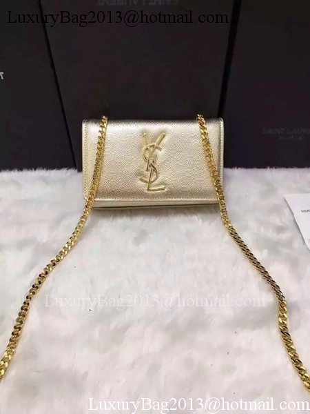 Yves Saint Laurent Cross-body Shoulder Bag Y9013 Gold Yves Saint Laurent Cross-body Shoulder Bag Y9013 Gold