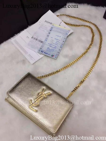 Yves Saint Laurent Cross-body Shoulder Bag Y9013 Gold Yves Saint Laurent Cross-body Shoulder Bag Y9013 Gold