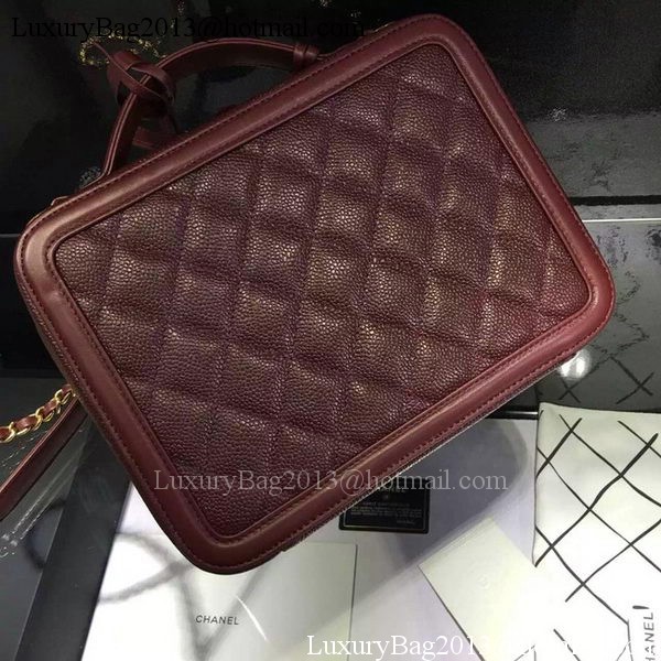 Chanel Shoulder Bag Original Calfskin Leather CHA6678 Burgundy Chanel Shoulder Bag Original Calfskin Leather CHA6678 Burgundy