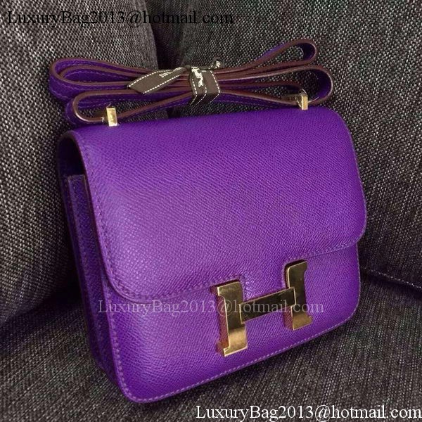 Hermes Constance Bag Calfskin Leather H9999 Violet Hermes Constance Bag Calfskin Leather H9999 Violet
