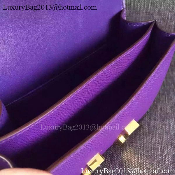 Hermes Constance Bag Calfskin Leather H9999 Violet Hermes Constance Bag Calfskin Leather H9999 Violet
