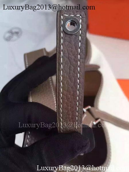Hermes Picotin Lock 18cm Bag Canvas HPL8618T Dark Grey Hermes Picotin Lock 18cm Bag Canvas HPL8618T Dark Grey