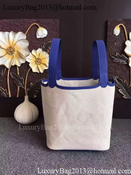 Hermes Picotin Lock 18cm Bag Canvas HPL8618T RoyalBlue Hermes Picotin Lock 18cm Bag Canvas HPL8618T RoyalBlue