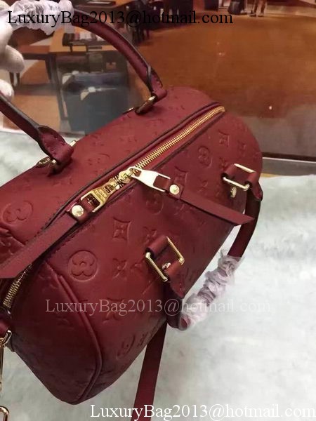 Louis Vuitton Monogram Empreinte Speedy 30 Bag M40762 Burgundy Louis Vuitton Monogram Empreinte Speedy 30 Bag M40762 Burgundy