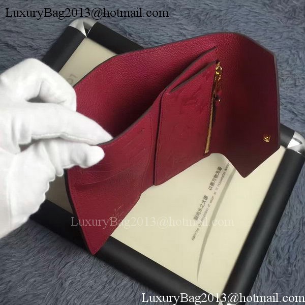 Louis Vuitton Monogram Empreinte COMPACT CURIEUSE WALLET M60568 Purple Louis Vuitton Monogram Empreinte COMPACT CURIEUSE WALLET M60568 Purple