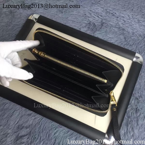 Louis Vuitton Monogram Empreinte ZIPPY WALLET M60571 Black Louis Vuitton Monogram Empreinte ZIPPY WALLET M60571 Black