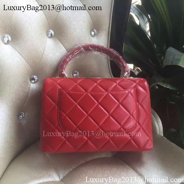 Chanel Classic Top Flap Bag Original Sheepskin Leather A92236 Red Chanel Classic Top Flap Bag Original Sheepskin Leather A92236 Red
