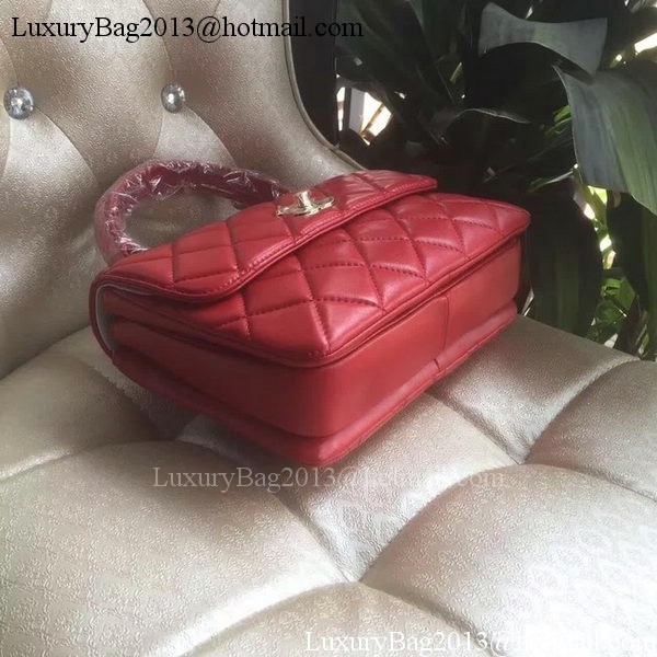 Chanel Classic Top Flap Bag Original Sheepskin Leather A92236 Red Chanel Classic Top Flap Bag Original Sheepskin Leather A92236 Red