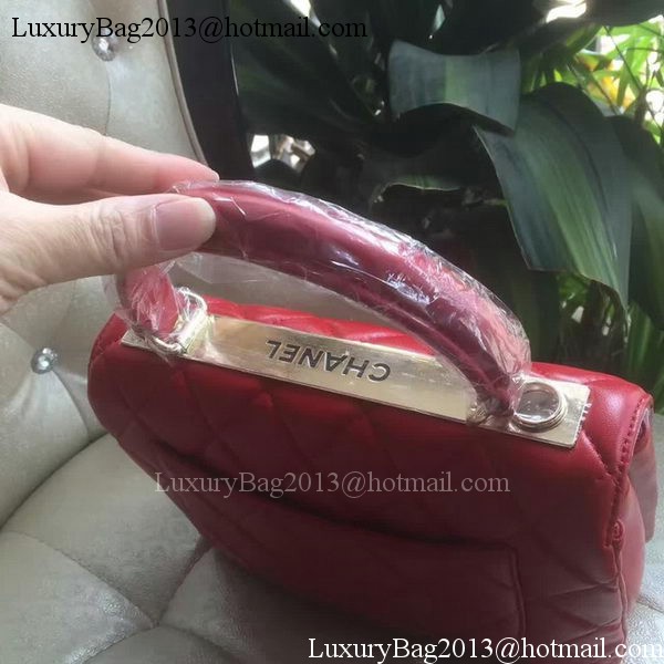 Chanel Classic Top Flap Bag Original Sheepskin Leather A92236 Red Chanel Classic Top Flap Bag Original Sheepskin Leather A92236 Red