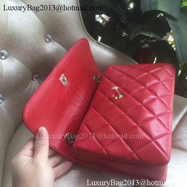 Chanel Classic Top Flap Bag Original Sheepskin Leather A92236 Red Chanel Classic Top Flap Bag Original Sheepskin Leather A92236 Red