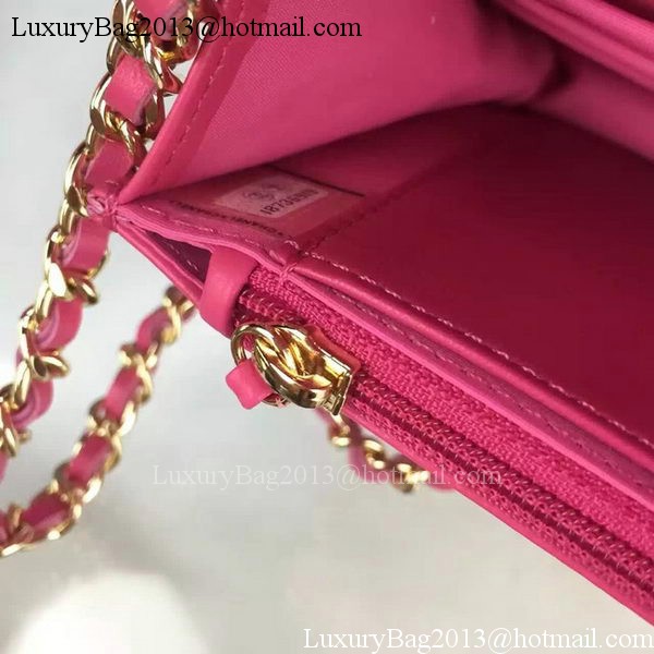 Chanel WOC mini Flap Bag Rose Sheepskin A5373 Gold Chanel WOC mini Flap Bag Rose Sheepskin A5373 Gold