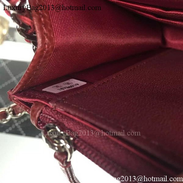 Chanel mini Flap Bag Cannage Pattern A8373 Burgundy Chanel mini Flap Bag Cannage Pattern A8373 Burgundy