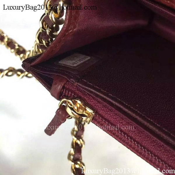 Chanel mini Flap Bag Cannage Pattern A8373 Burgundy Chanel mini Flap Bag Cannage Pattern A8373 Burgundy
