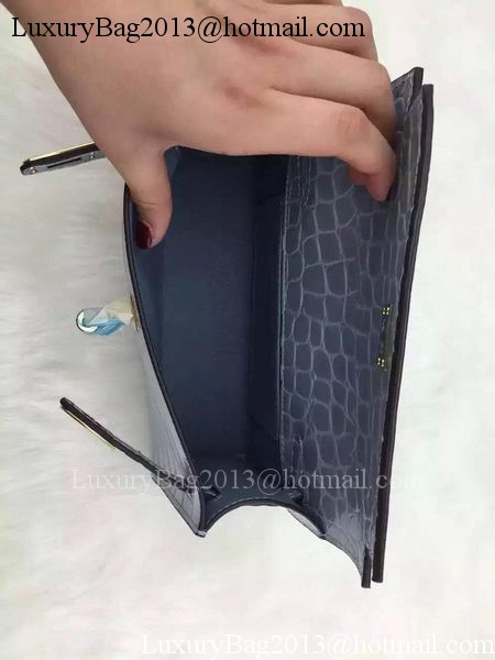 Hermes MINI Kelly 22cm Tote Bag Croco Leather KL22 SkyBlue Hermes MINI Kelly 22cm Tote Bag Croco Leather KL22 SkyBlue