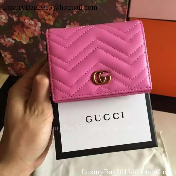 Gucci GG Marmont Card Case 443125 Rose Gucci GG Marmont Card Case 443125 Rose