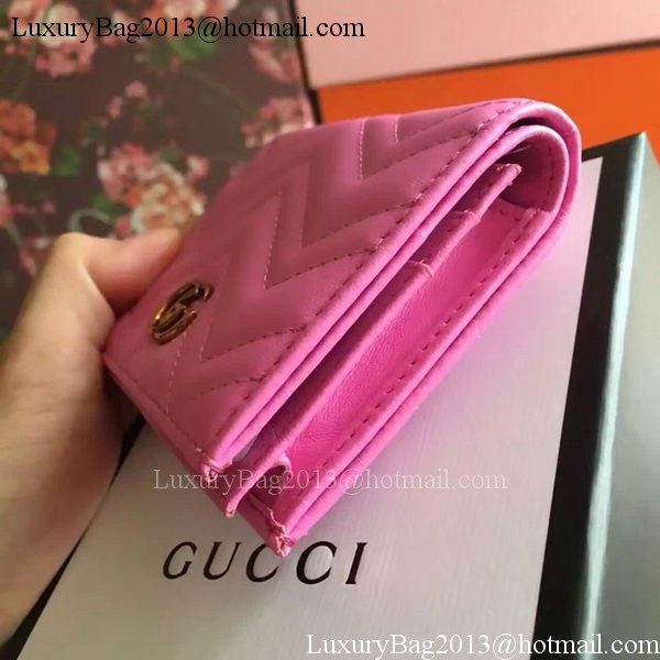 Gucci GG Marmont Card Case 443125 Rose Gucci GG Marmont Card Case 443125 Rose