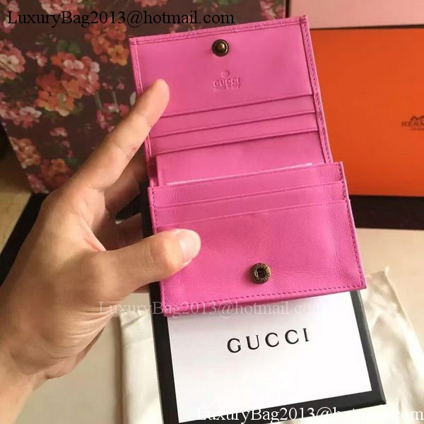 Gucci GG Marmont Card Case 443125 Rose Gucci GG Marmont Card Case 443125 Rose