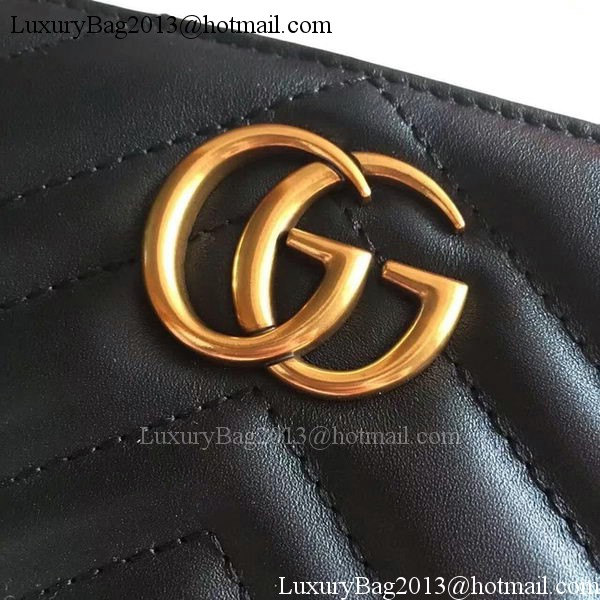 Gucci GG Marmont Zip Around Wallet 443123 Black Gucci GG Marmont Zip Around Wallet 443123 Black