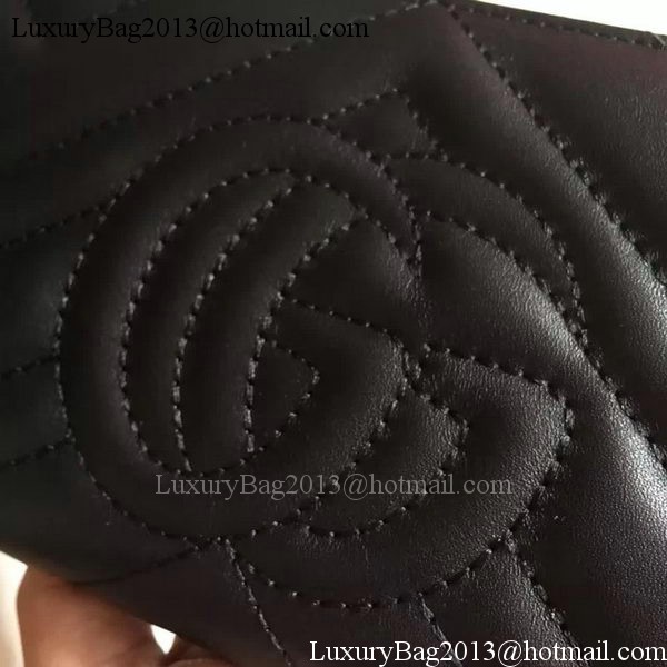 Gucci GG Marmont Zip Around Wallet 443123 Black Gucci GG Marmont Zip Around Wallet 443123 Black