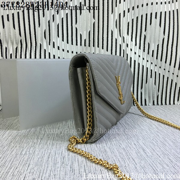 YSL Classic Monogramme Flap Bag Cannage Pattern Y377828L Grey YSL Classic Monogramme Flap Bag Cannage Pattern Y377828L Grey