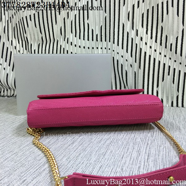 YSL Classic Monogramme Flap Bag Cannage Pattern Y377828L Rose YSL Classic Monogramme Flap Bag Cannage Pattern Y377828L Rose