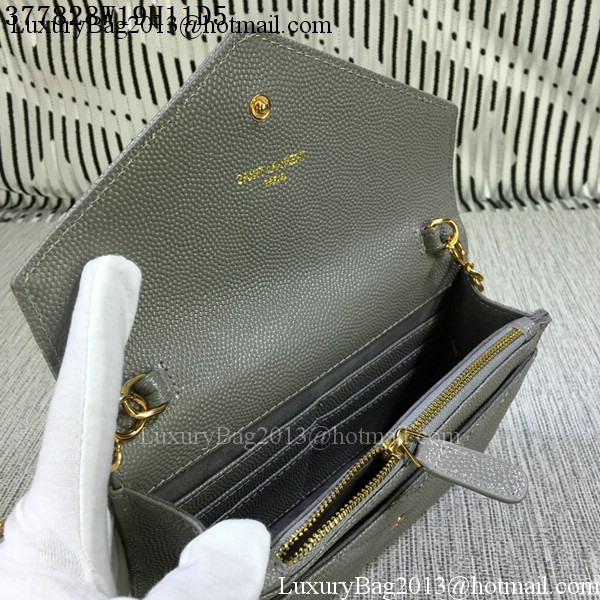 YSL Classic Monogramme Flap Bag Cannage Pattern Y377828S Grey YSL Classic Monogramme Flap Bag Cannage Pattern Y377828S Grey