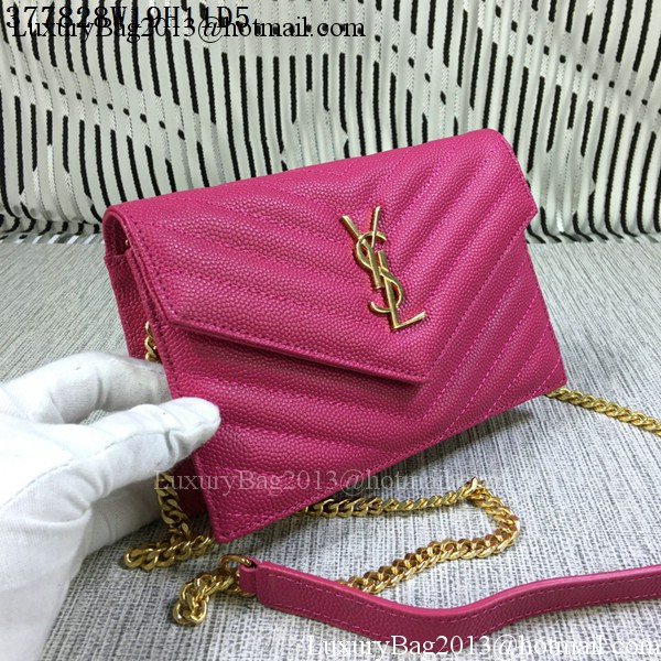 YSL Classic Monogramme Flap Bag Cannage Pattern Y377828S Rose YSL Classic Monogramme Flap Bag Cannage Pattern Y377828S Rose