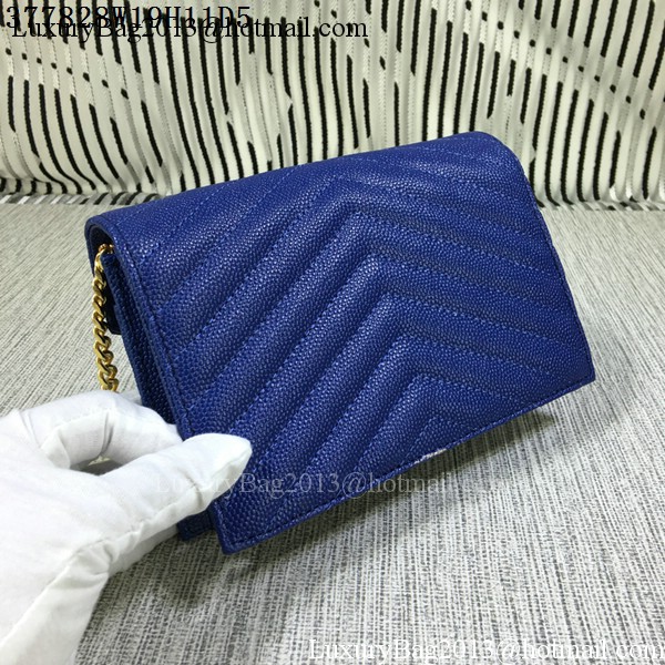 YSL Classic Monogramme Flap Bag Cannage Pattern Y377828S Royal YSL Classic Monogramme Flap Bag Cannage Pattern Y377828S Royal