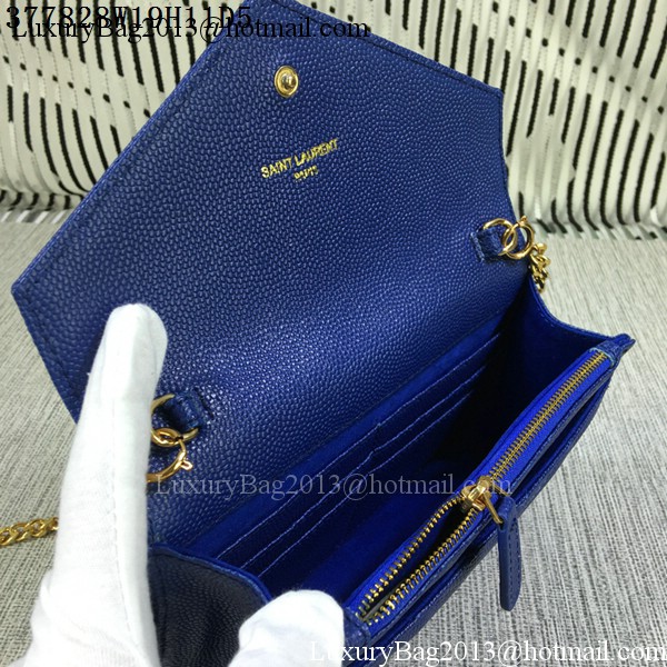 YSL Classic Monogramme Flap Bag Cannage Pattern Y377828S Royal YSL Classic Monogramme Flap Bag Cannage Pattern Y377828S Royal