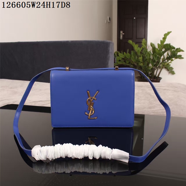Yves Saint Laurent Monogramme Cross-body Shoulder Bag 126605 Blue