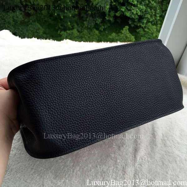 Hermes Jypsiere 31CM Shoulder Bag Calfskin Leather H0880 Black Hermes Jypsiere 31CM Shoulder Bag Calfskin Leather H0880 Black