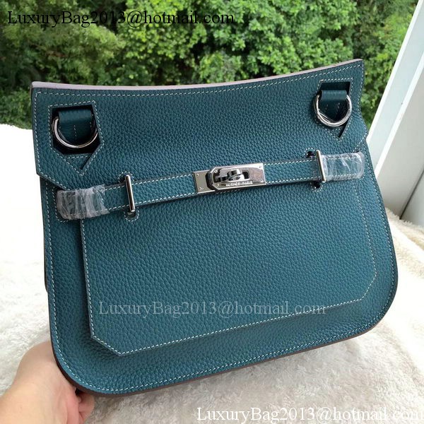 Hermes Jypsiere 31CM Shoulder Bag Calfskin Leather H0880 Blue Hermes Jypsiere 31CM Shoulder Bag Calfskin Leather H0880 Blue
