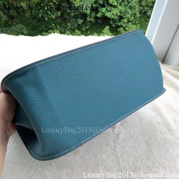 Hermes Jypsiere 31CM Shoulder Bag Calfskin Leather H0880 Blue Hermes Jypsiere 31CM Shoulder Bag Calfskin Leather H0880 Blue