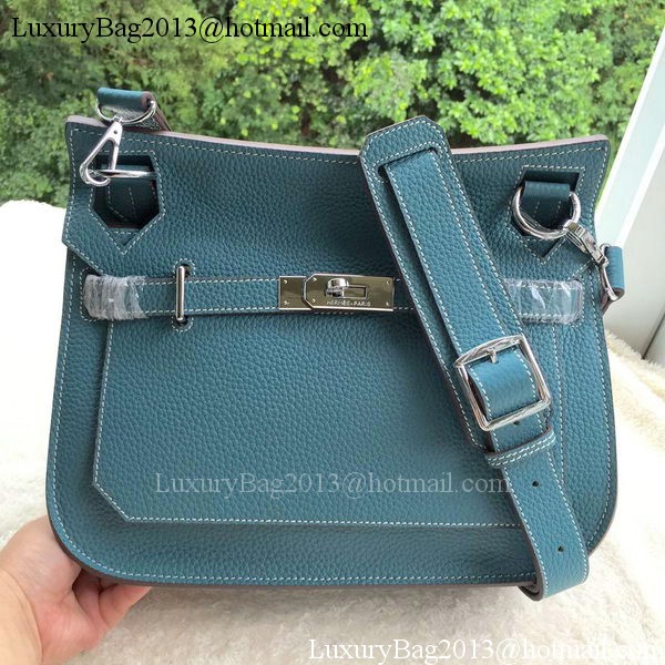 Hermes Jypsiere 31CM Shoulder Bag Calfskin Leather H0880 Blue Hermes Jypsiere 31CM Shoulder Bag Calfskin Leather H0880 Blue