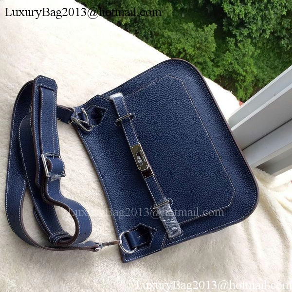 Hermes Jypsiere 31CM Shoulder Bag Calfskin Leather H0880 Royal Hermes Jypsiere 31CM Shoulder Bag Calfskin Leather H0880 Royal