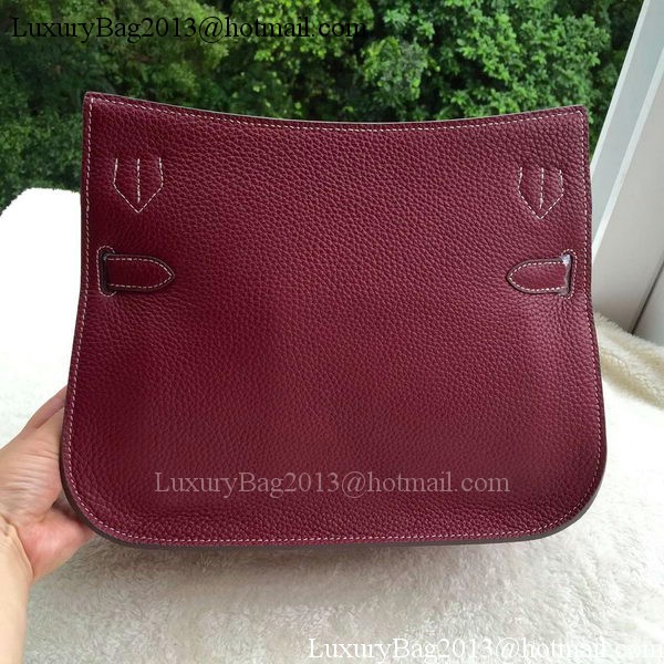 Hermes Jypsiere 31CM Shoulder Bag Calfskin Leather H0880 Wine Hermes Jypsiere 31CM Shoulder Bag Calfskin Leather H0880 Wine