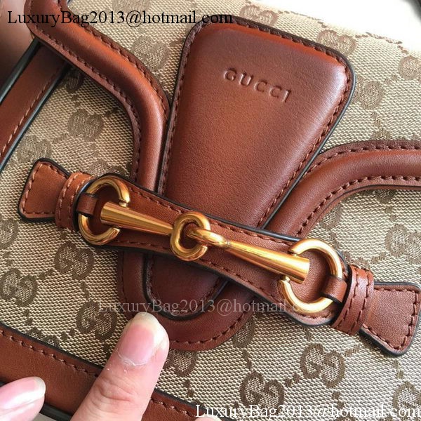 Gucci Lady Web GG Canvas Shoulder Bag 383821 Brown Gucci Lady Web GG Canvas Shoulder Bag 383821 Brown