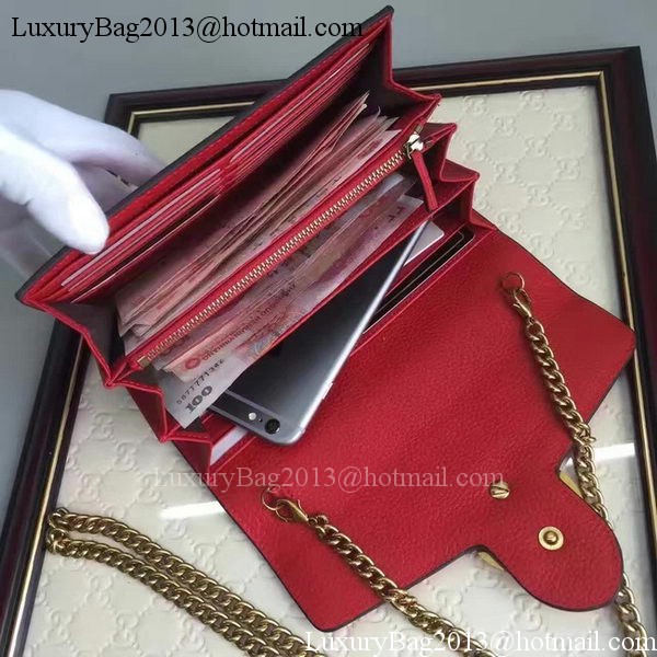 Gucci GG Marmont Leather mini Chain Bag 401232 Red Gucci GG Marmont Leather mini Chain Bag 401232 Red