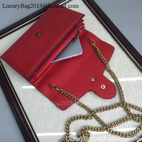 Gucci GG Marmont Leather mini Chain Bag 401232 Red Gucci GG Marmont Leather mini Chain Bag 401232 Red