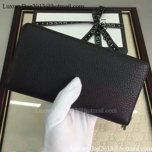 Gucci Leather Zip Around Wallet 456117 Black Gucci Leather Zip Around Wallet 456117 Black