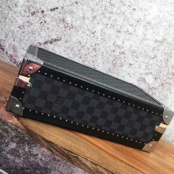 Louis Vuitton Damier Graphite Canvas Watches Box 40664 Blue Louis Vuitton Damier Graphite Canvas Watches Box 40664 Blue