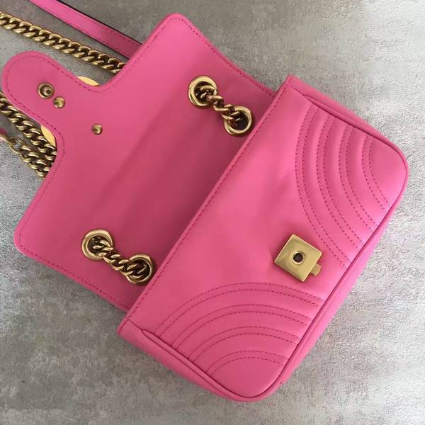 Gucci Now GG Marmont Mini Shoulder Bag 446744 Pink Gucci Now GG Marmont Mini Shoulder Bag 446744 Pink