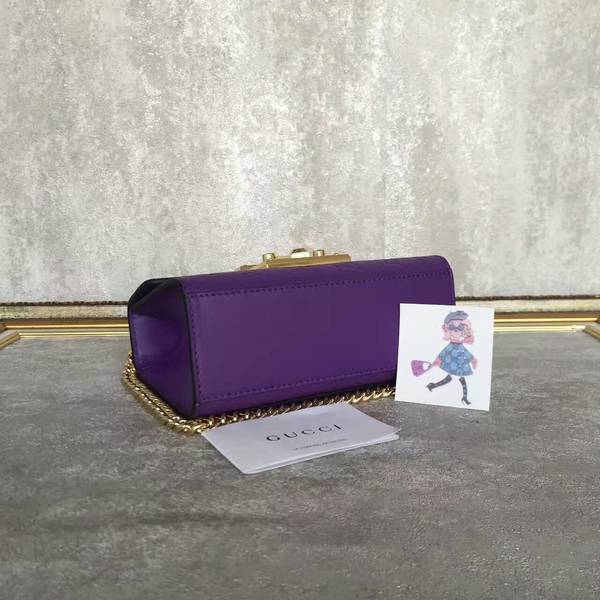 Gucci Padlock Gucci Signature Mini Shoulder Bag 409487A Purple Gucci Padlock Gucci Signature Mini Shoulder Bag 409487A Purple