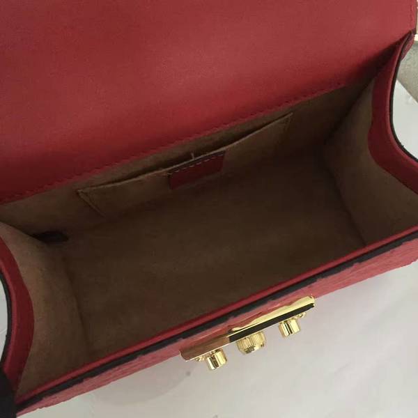 Gucci Padlock Gucci Signature Mini Shoulder Bag 409487A Red Gucci Padlock Gucci Signature Mini Shoulder Bag 409487A Red