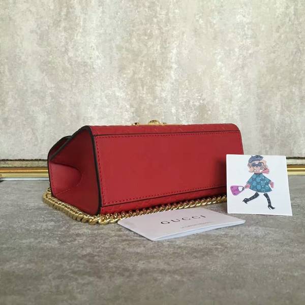 Gucci Padlock Gucci Signature Mini Shoulder Bag 409487A Red Gucci Padlock Gucci Signature Mini Shoulder Bag 409487A Red