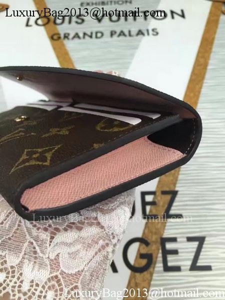 Louis Vuitton Monogram Canvas Emilie Wallet M60696 Pink Louis Vuitton Monogram Canvas Emilie Wallet M60696 Pink