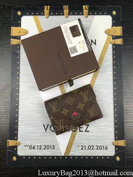 Louis Vuitton Monogram Canvas Victorine Wallet M62360 Wine Louis Vuitton Monogram Canvas Victorine Wallet M62360 Wine