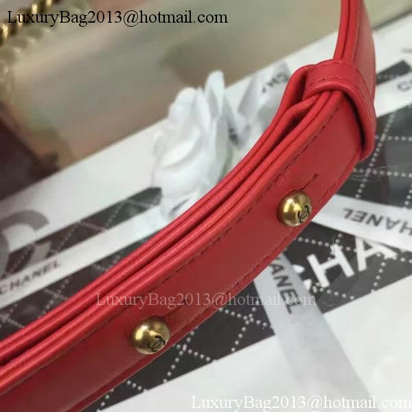 Boy Chanel Flap Bag Red Original Sheepskin Leather A67088 Gold Boy Chanel Flap Bag Red Original Sheepskin Leather A67088 Gold