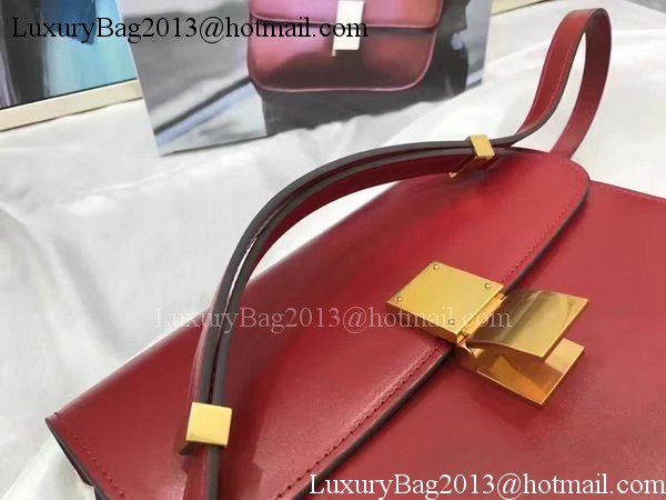 Celine Classic Box Flap Bag Smooth Leather C20447 Red Celine Classic Box Flap Bag Smooth Leather C20447 Red